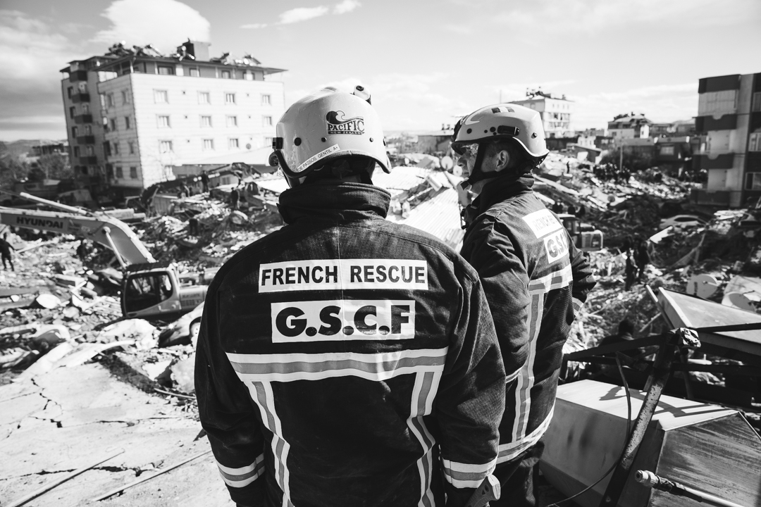 Pompiers USAR du GSCF en mission Turquie après séisme