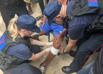 ong de pompiers du GSCF soins à Mayotte