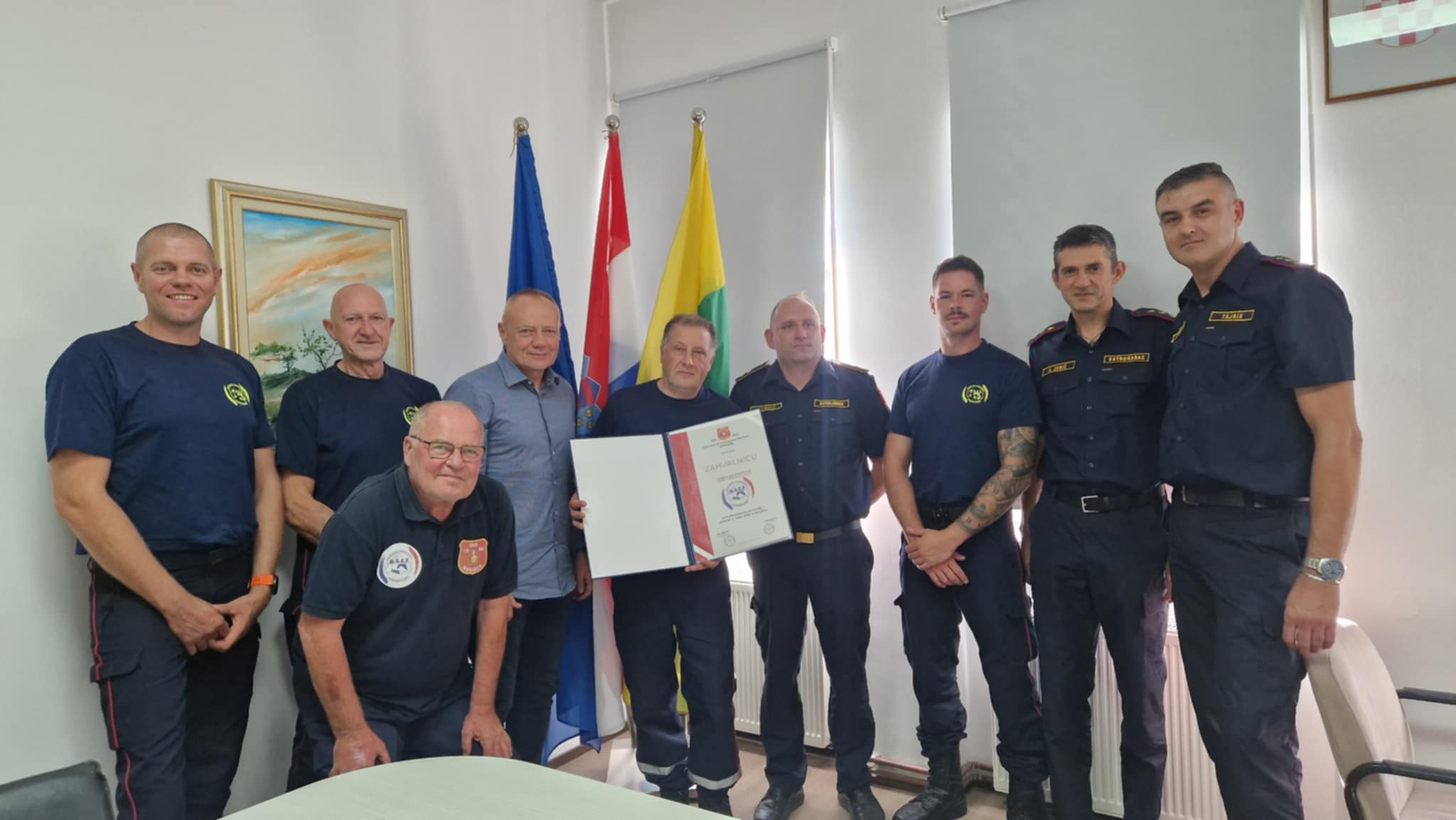 Pompiers humanitaires du GSCF en Croatie – 2025