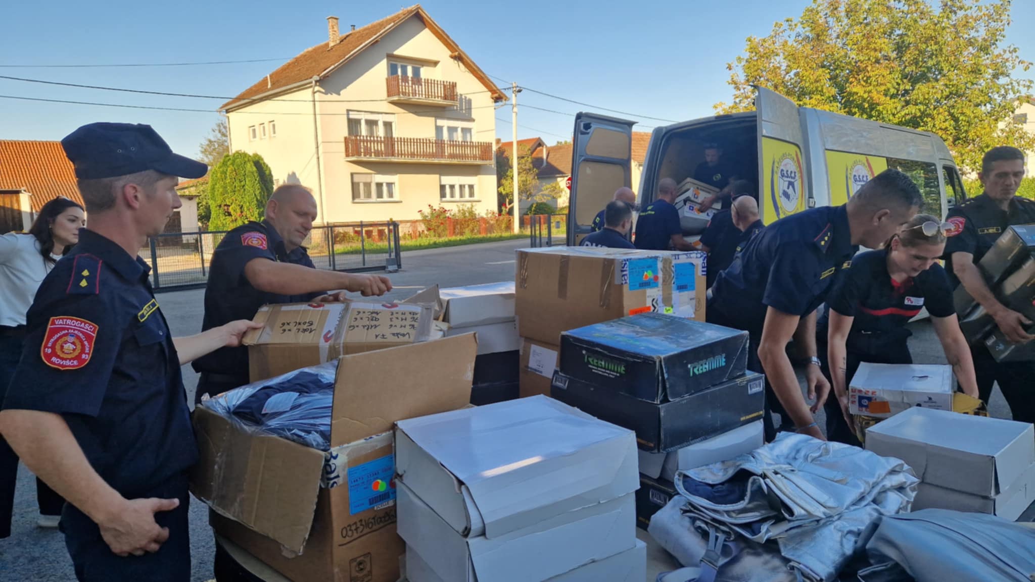 Pompiers humanitaires du GSCF en Croatie en 2025