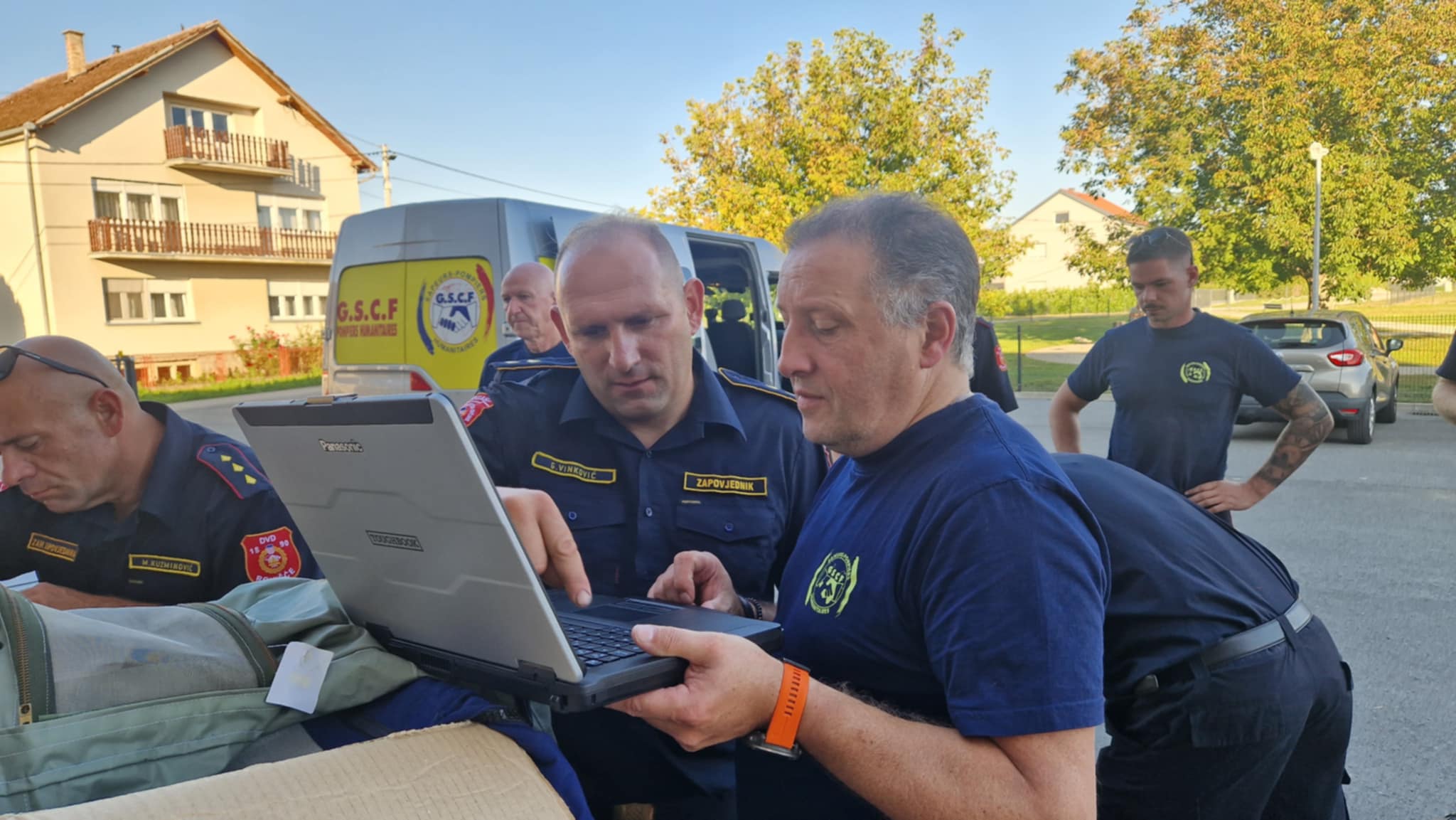 Rescue USAR avec les pompiers croates, soutien GSCF