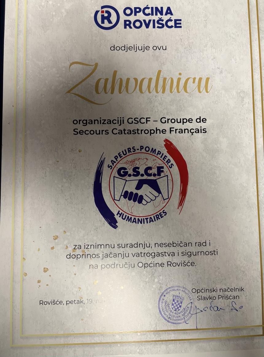 Diplôme d'honneur du GSCF