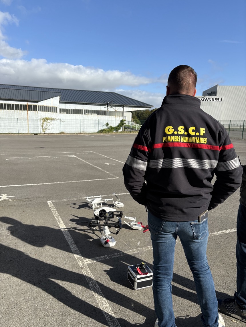 Drone de secours utilisé par le GSCF