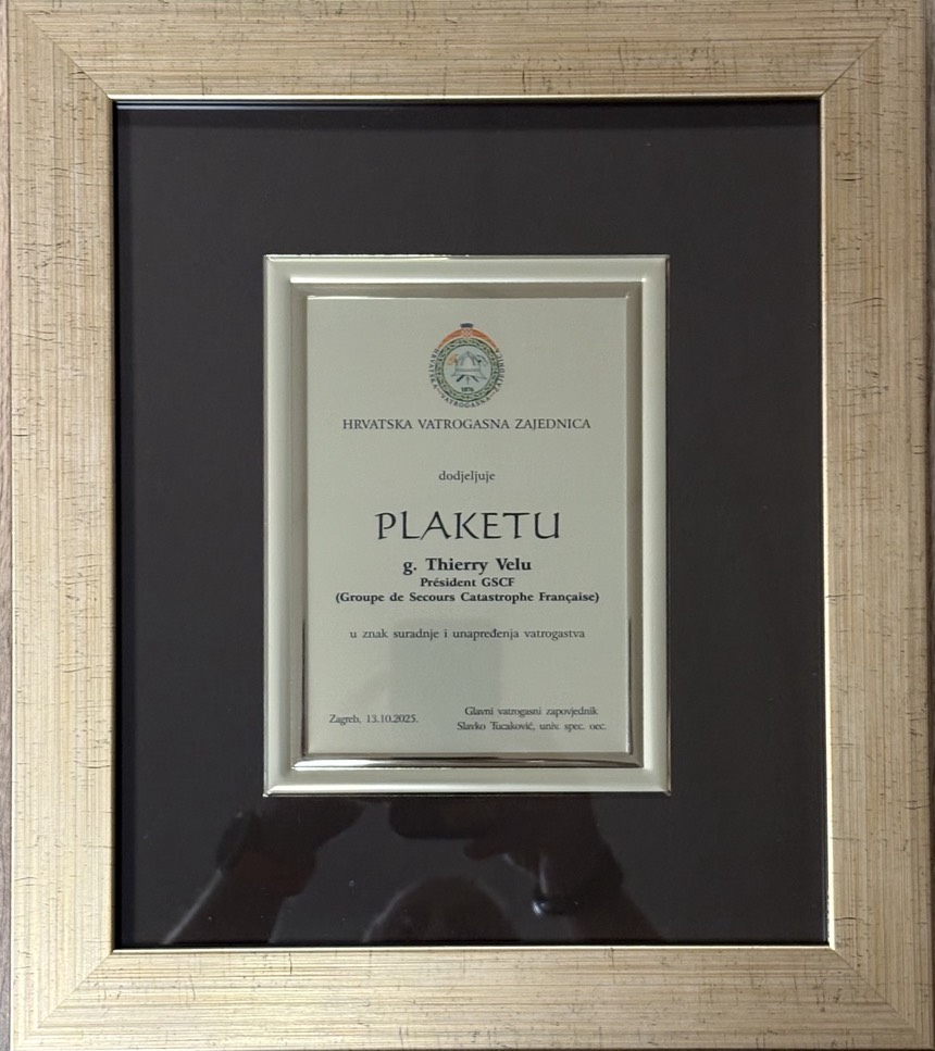 Diplôme des sapeurs-pompiers de Croatie