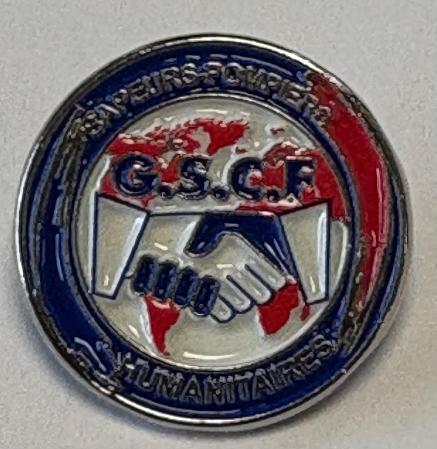 Pin’s des pompiers humanitaires du GSCF - vue 1