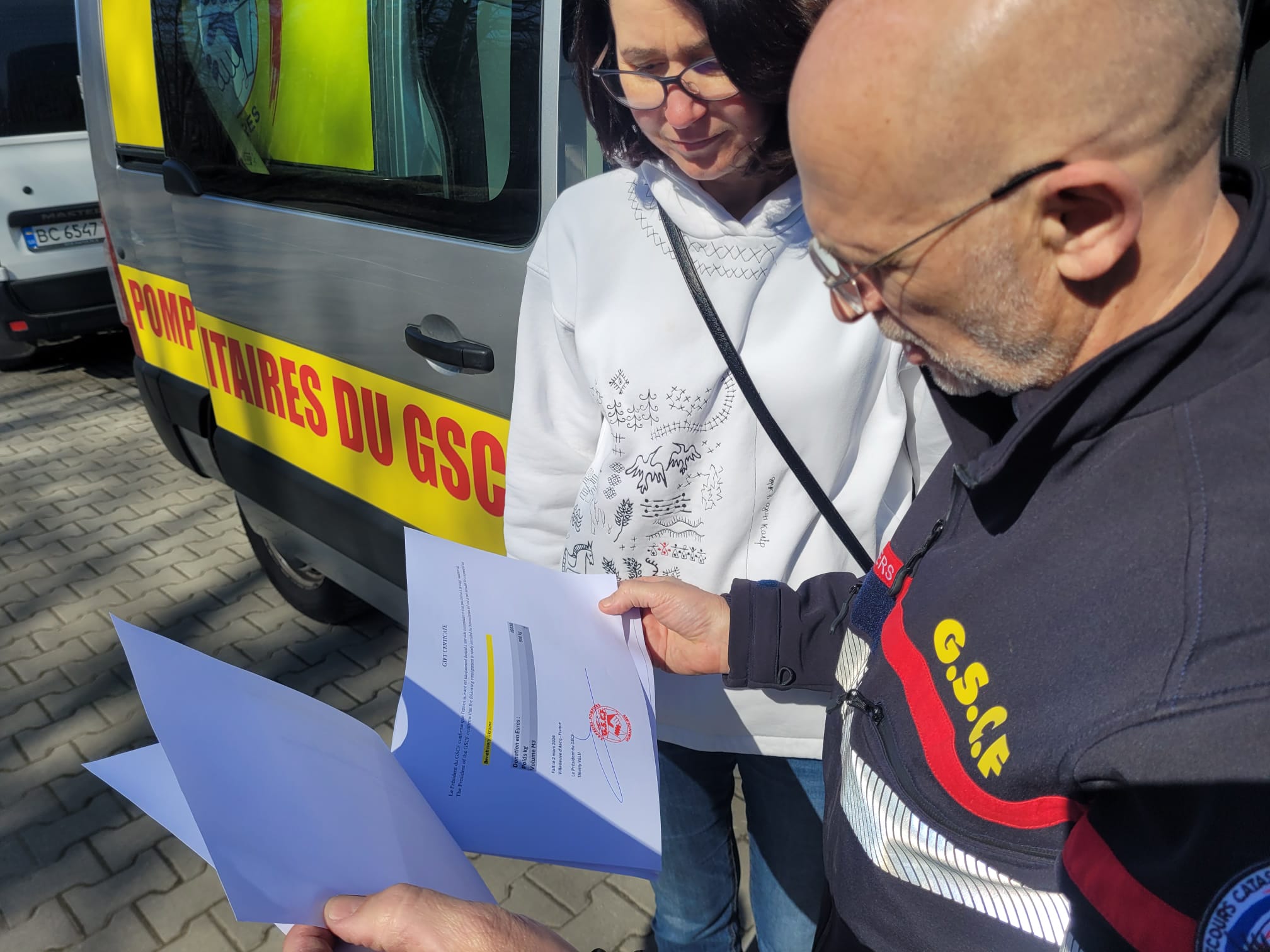 Matériel du GSCF pour l'Ukraine