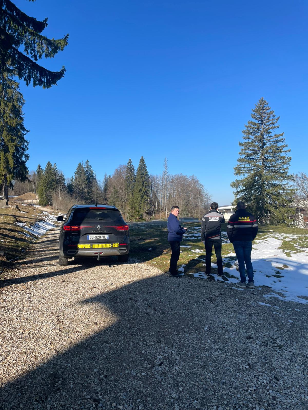 Pompiers humanitaires du GSCF en test