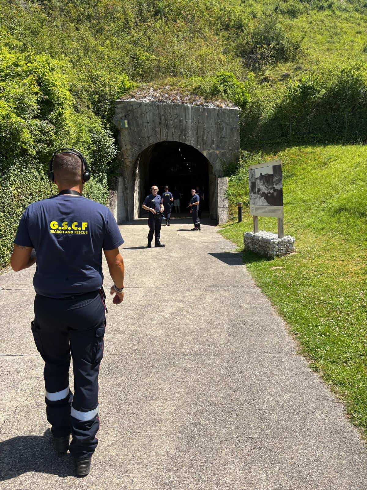 Visite de La Coupole par les pompiers humanitaires du GSCF