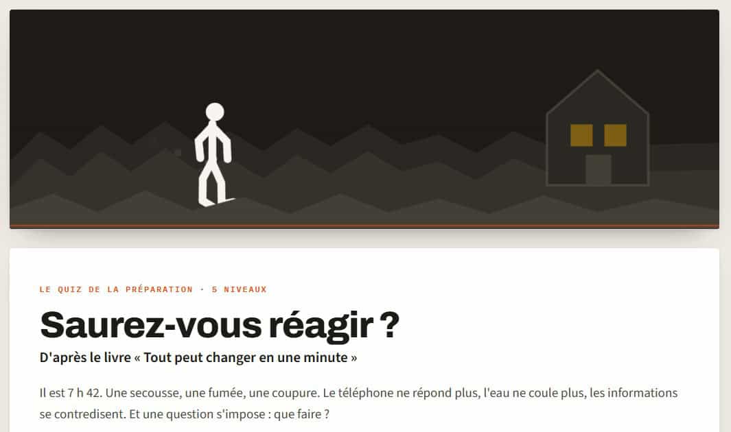 Saurez-vous réagir ? Le jeu gratuit des pompiers humanitaires du GSCF